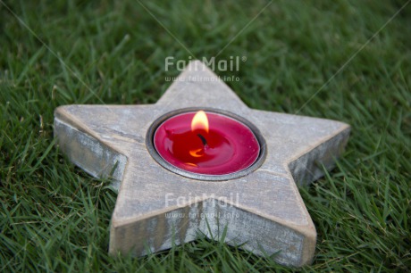 Fair Trade Photo Candle, Christmas, Colour image, Flame, Green, Horizontal, Peru, Red, South America, Star