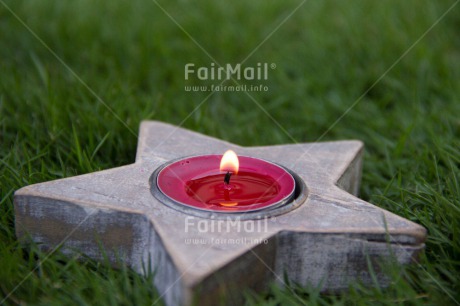 Fair Trade Photo Candle, Christmas, Colour image, Flame, Green, Horizontal, Peru, Red, South America, Star