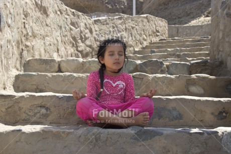 Fair Trade Photo Colour image, Health, Horizontal, Latin, One girl, Outdoor, People, Peru, South America, Wellness, Yoga