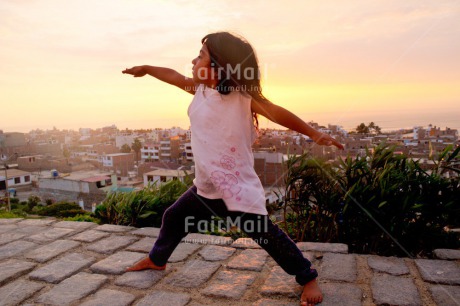 Fair Trade Photo Colour image, Health, Horizontal, Latin, One girl, Outdoor, People, Peru, South America, Wellness, Yoga