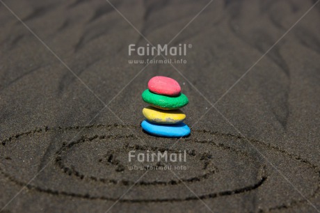 Fair Trade Photo Balance, Beach, Colour image, Horizontal, Peru, Sand, South America, Spirituality, Stone, Wellness