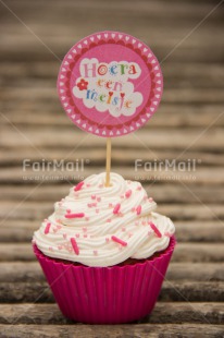 Fair Trade Photo Birth, Colour image, Cupcake, Girl, New baby, People, Peru, Pink, South America, Vertical