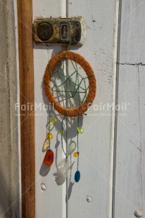 Fair Trade Photo Colour image, Door, Dreamcatcher, Dreaming, New home, Peru, South America, Spirituality, Vertical