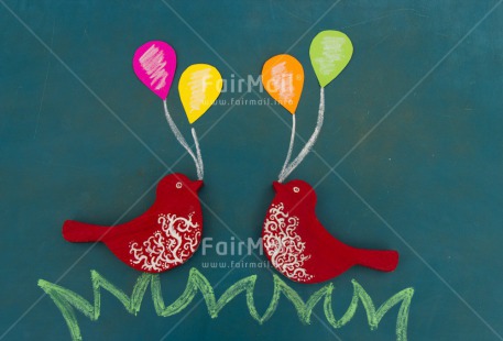 Fair Trade Photo Animals, Balloon, Bird, Birthday, Colour image, Horizontal, Invitation, Love, Marriage, Party, Peru, South America, Together, Wedding