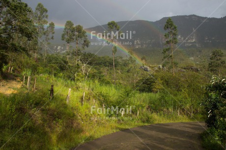 Fair Trade Photo Colour image, Forest, Green, Horizontal, Mountain, Nature, Peru, Rainbow, Scenic, South America, Travel