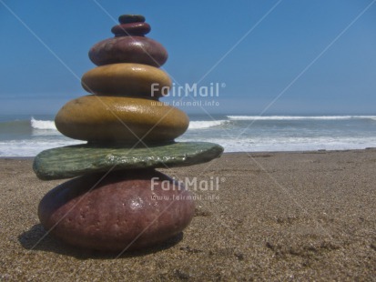 Fair Trade Photo Balance, Beach, Closeup, Colour image, Condolence-Sympathy, Peru, Sea, South America, Stone, Summer, Water, Wellness