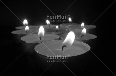 Fair Trade Photo Black and white, Candle, Christmas, Condolence-Sympathy, Flame, Horizontal, Peru, South America