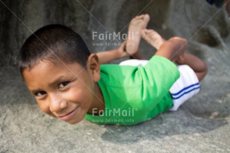 Fair Trade Photo Activity, Colour image, Horizontal, Looking at camera, One boy, People, Peru, South America, Yoga