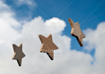 Fair Trade Photo Blue, Christmas, Clouds, Colour image, Horizontal, Peru, Sky, South America, Star, White