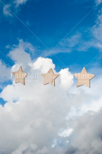 Fair Trade Photo Blue, Christmas, Clouds, Colour image, Peru, Sky, South America, Star, Vertical, White