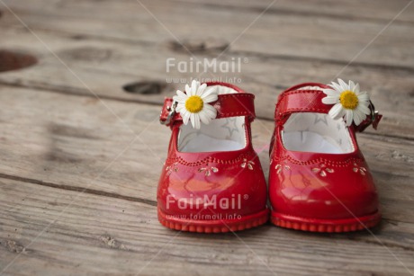 Fair Trade Photo Birth, Colour image, Horizontal, New baby, Peru, Red, Shoe, South America