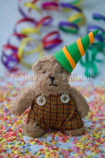 Fair Trade Photo Birthday, Colour image, Invitation, Party, Peru, South America, Teddybear, Vertical