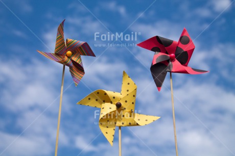 Fair Trade Photo Birthday, Clouds, Colour image, Horizontal, Invitation, Outdoor, Party, Seasons, Sky, Spring, Summer, Wind, Windmill