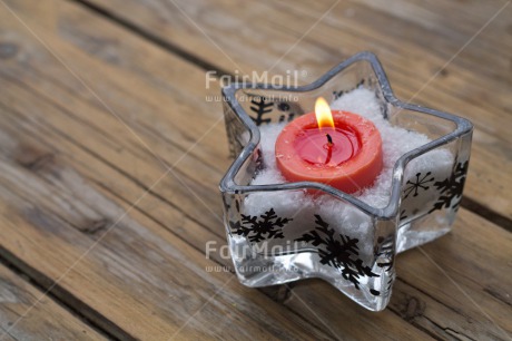 Fair Trade Photo Candle, Christmas, Colour image, Flame, Horizontal, Peru, Red, South America, Star, White