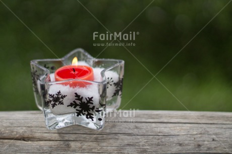 Fair Trade Photo Candle, Christmas, Colour image, Flame, Horizontal, Peru, Red, South America, Star, White