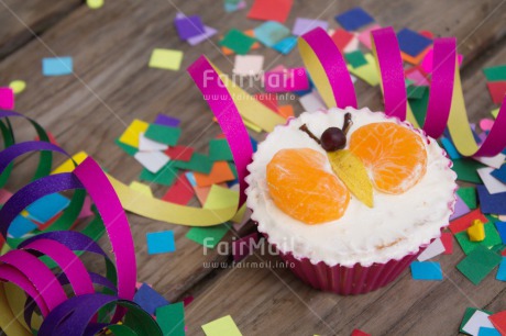 Fair Trade Photo Birthday, Butterfly, Colour image, Cupcake, Horizontal, Peru, South America