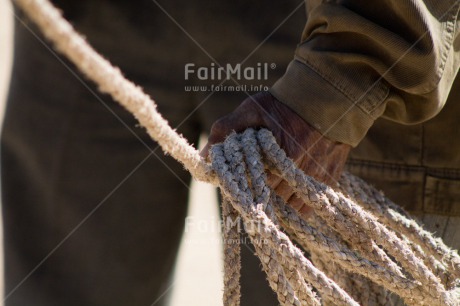 Fair Trade Photo Agriculture, Closeup, Colour image, Farmer, Hand, Horizontal, Market, Peru, Rope, Rural, Shooting style, South America