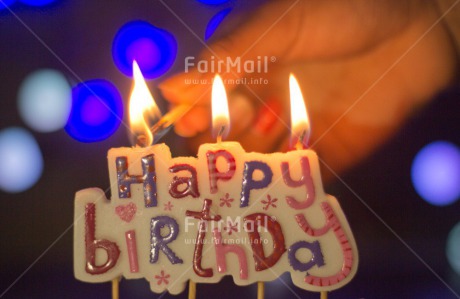 Fair Trade Photo Birthday, Candle, Colour image, Flame, Horizontal, Letter, Light, Peru, South America