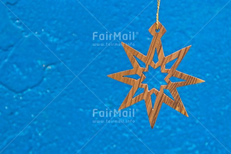 Fair Trade Photo Blue, Christmas, Colour image, Horizontal, Peru, South America, Star, Wood