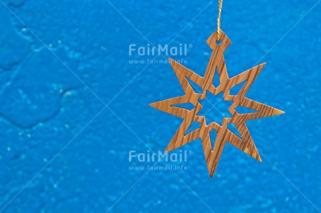 Fair Trade Photo Blue, Christmas, Colour image, Horizontal, Peru, South America, Star, Wood