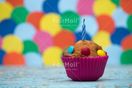 Fair Trade Photo Activity, Balloon, Birthday, Cake, Candle, Celebrating, Colour image, Cupcake, Horizontal, Multi-coloured, Peru, South America, Sweets, Table