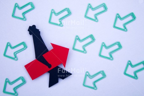 Fair Trade Photo Arrow, Business, Colour image, Different, Green, Indoor, Office, Path, Peru, Red, South America, Studio