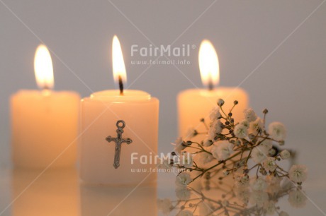 Fair Trade Photo Candle, Christianity, Colour image, Communion, Condolence-Sympathy, Confirmation, Cross, Flame, Flowers, Horizontal, Light, Peace, Peru, Religion, South America, White