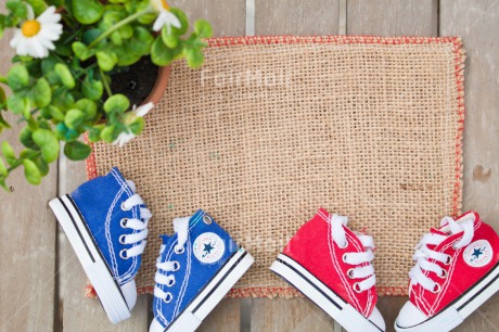 Fair Trade Photo Colour image, Doormat, Family, Horizontal, Moving, New home, Peru, Plant, Shoe, South America, Welcome home