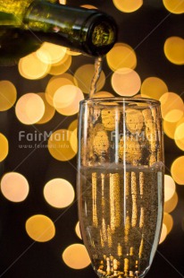 Fair Trade Photo Bottle, Colour image, Glass, Light, New Year, Night, Peru, South America, Vertical