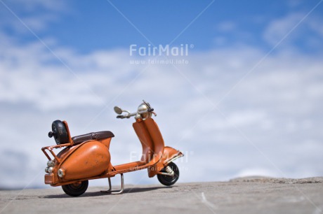 Fair Trade Photo Activity, Birthday, Chachapoyas, Clouds, Colour image, Food and alimentation, Fruits, Holiday, Horizontal, Motorcycle, On the road, Orange, Peru, Sky, South America, Transport, Travel, Travelling, Vespa