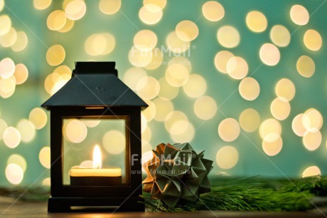 Fair Trade Photo Blue, Candle, Chachapoyas, Christmas, Christmas decoration, Colour, Colour image, Horizontal, Lantern, Light, Nature, Object, Peru, Pine cone, Place, South America