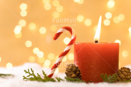 Fair Trade Photo Candle, Candy stick, Christmas, Christmas decoration, Colour, Colour image, Flame, Horizontal, Light, Nature, Object, Place, Red, South America, Yellow