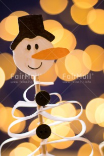 Fair Trade Photo Christmas, Christmas decoration, Colour, Colour image, Light, Nature, Object, Place, Snowman, South America, Vertical, Yellow