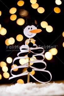 Fair Trade Photo Christmas, Christmas decoration, Colour, Colour image, Light, Nature, Object, Place, Snow, Snowman, South America, Vertical, Yellow