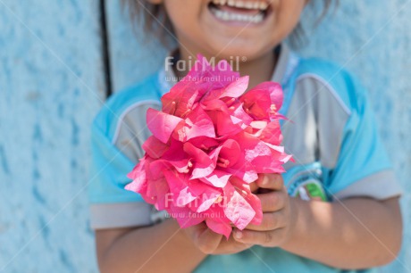 Fair Trade Photo Activity, Blue, Child, Colour image, Emotions, Fathers day, Flower, Girl, Hand, Happiness, Happy, Horizontal, Joy, Love, Mothers day, New beginning, New home, People, Peru, Pink, Sister, Smile, Smiling, Sorry, South America, Strength, Tarapoto travel, Thank you, Thinking of you