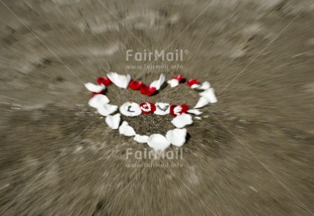 Fair Trade Photo Artistique, Beach, Colour image, Heart, Horizontal, Letter, Love, Peru, Red, South America, White