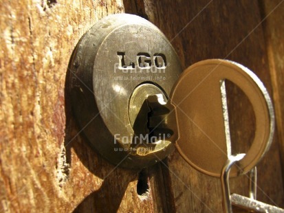 Fair Trade Photo Closeup, Colour image, Day, Door, Horizontal, Key, Lock, New home, Outdoor, Peru, Safety, South America