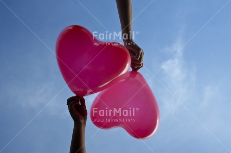 Fair Trade Photo Balloon, Blue, Colour image, Hand, Heart, Horizontal, Love, Peru, Pink, Seasons, Sky, South America, Summer, Valentines day