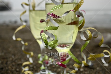 Fair Trade Photo Beach, Champagne, Colour image, Day, Decoration, Exams, Glasses, Horizontal, Invitation, Love, Marriage, Outdoor, Party, Peru, Sand, Seasons, South America, Summer, Wine