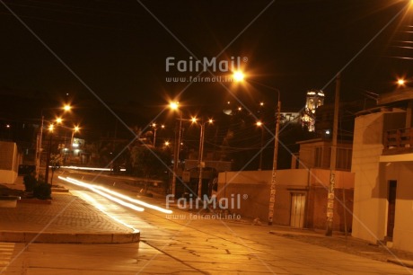 Fair Trade Photo Colour image, Horizontal, Light, Night, Outdoor, Peru, South America, Street, Streetlife