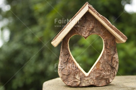 Fair Trade Photo Colour image, Focus on foreground, Heart, Horizontal, House, Moving, New home, Outdoor, Peru, South America, Tabletop