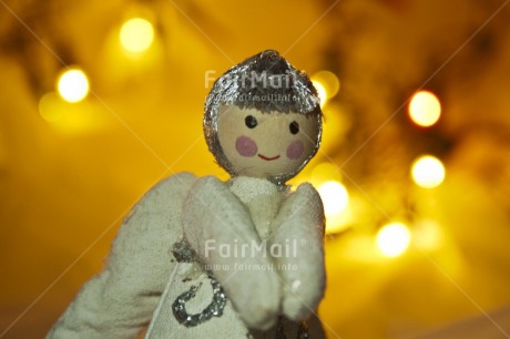 Fair Trade Photo Angel, Christmas, Colour image, Focus on foreground, Horizontal, Indoor, Peru, South America, Tabletop, White, Yellow