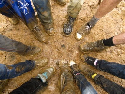 Fair Trade Photo Activity, Agriculture, Colour image, Foot, Friendship, Group, Horizontal, Outdoor, People, Peru, Rural, Shoe, South America, Together, Travel, Walking