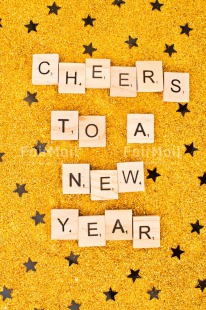 Fair Trade Photo Black, Colour image, Gold, Letter, New Year, Peru, South America, Star, Text, Vertical