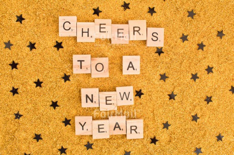 Fair Trade Photo Black, Colour image, Gold, Horizontal, Letter, New Year, Peru, South America, Star, Text