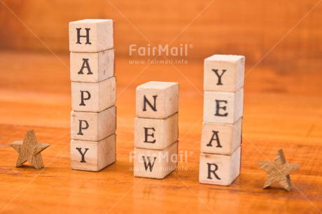 Fair Trade Photo Colour image, Horizontal, Letter, New Year, Peru, South America, Star, Text, Wood