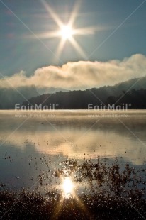 Fair Trade Photo Chachapoyas, Colour image, Lake, Landscape, Nature, Peru, Reflection, South America, Sun, Vertical, Water