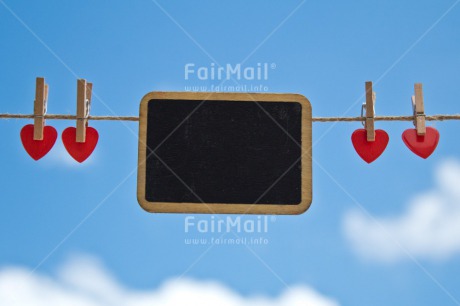 Fair Trade Photo Blackboard, Blue, Chachapoyas, Clouds, Colour image, Hanging wire, Horizontal, Love, Marriage, Peg, Peru, Sky, South America, Thinking of you, Valentines day, Wedding