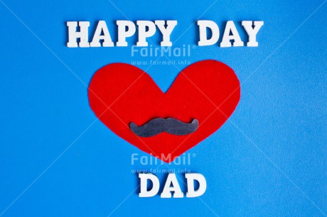 Fair Trade Photo Blue, Colour image, Fathers day, Heart, Horizontal, Letter, Moustache, Peru, Red, South America, Text