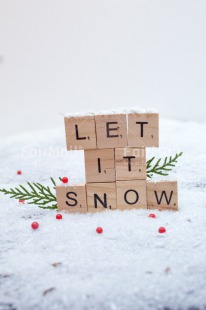 Fair Trade Photo Christmas, Christmas decoration, Colour, Colour image, Horizontal, Letter, Object, Place, Snow, South America, Text, White